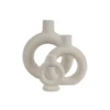 Nordic Minimalist Ceramic Vases – Set of 3