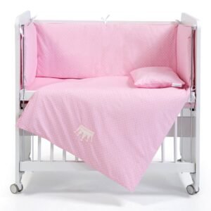 BW1111 Baby Bedding Set Pink 90*50