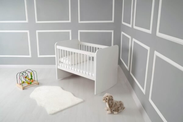 BW1010 White Rocking Crib 50x90 - Image 7