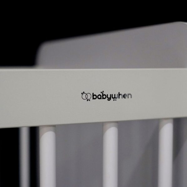 BW1020 White Rocking Crib 120*60 - Image 3