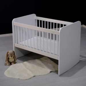 BW1010 White Rocking Crib 50x90