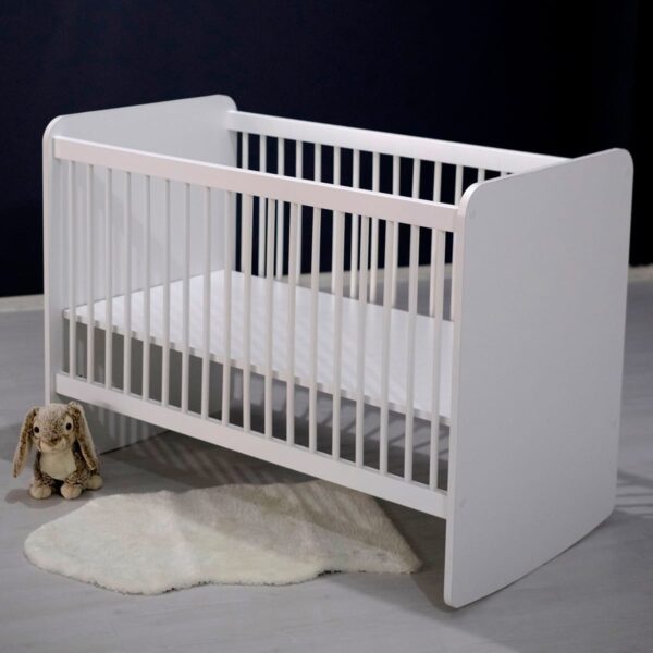 BW1020 White Rocking Crib 120*60 - Image 2
