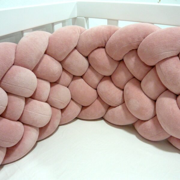 Fluffy Braided Bumper Bedding Set Rouge - Image 4