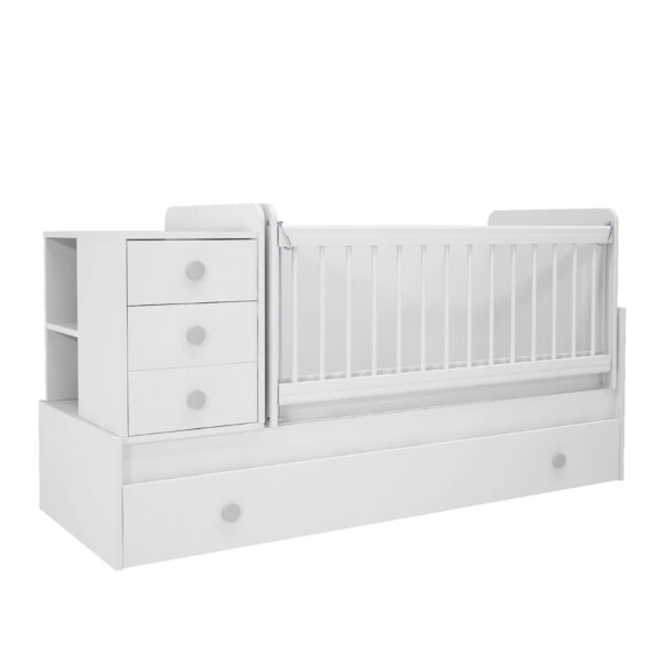 Pearl Extendable Rocking Baby Bed White