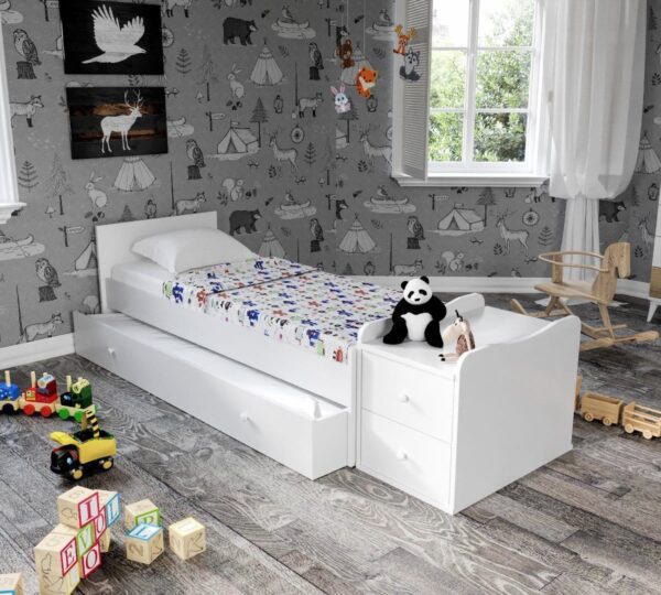 Sansa Extendable Rocking Bed White - Image 4