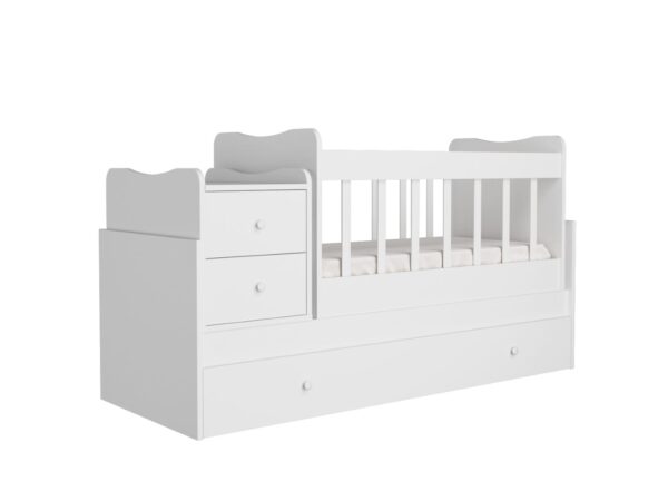 Sansa Extendable Rocking Bed White