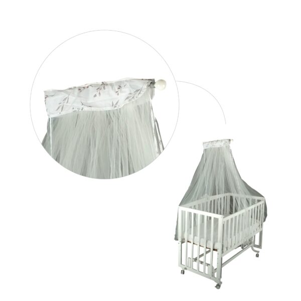 Baby Bed Mosquito Net Star L Shaped Light Pink