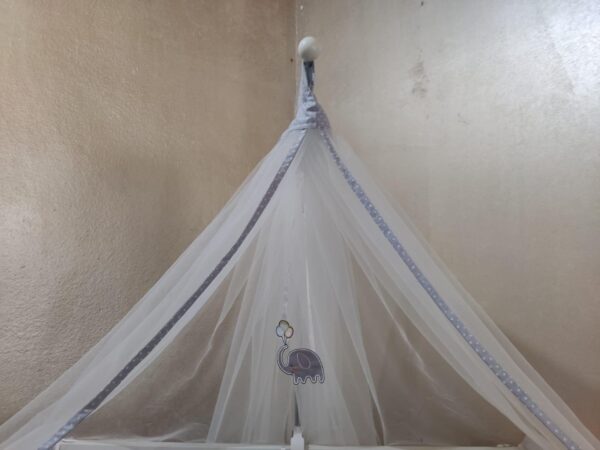 Baby Crib Mosquito Net Grey - Image 2