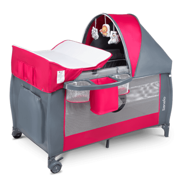 Lionelo Sven Plus Pink Rose - cot 2 in 1