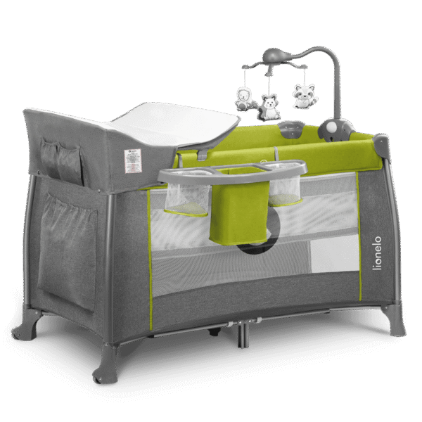 Lionelo Thomi Green Lemon - cot 2 in 1