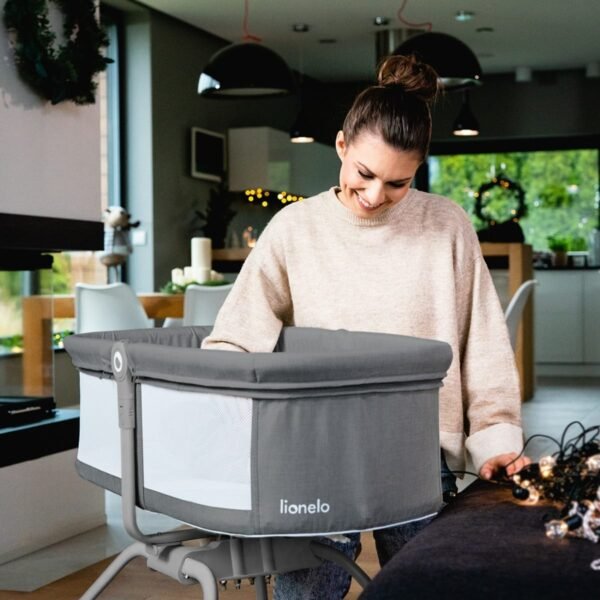Lionelo Malin Grey Concrete - cot 3 in 1 - Image 5