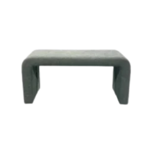 Contemporary Grey Arc Bench - Stylish Bedside