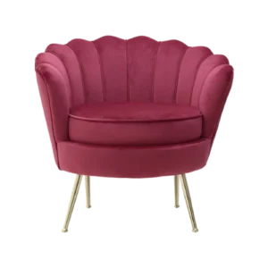 Luxury Velvet Petal Chair